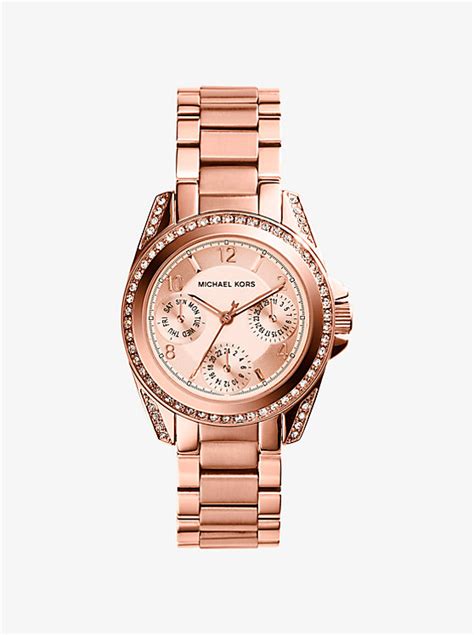 michael kors rose gold blair watch review|blair mini rose gold tone.